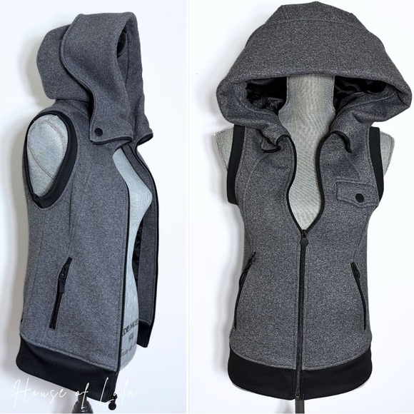 Burton Grey Sleeveless Hoodie Vest XSmall. - Picture 1 of 11